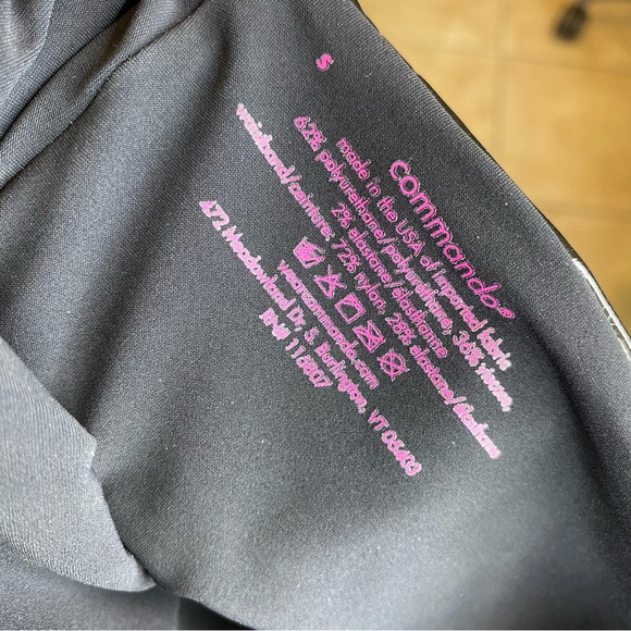 Commando Perfect Control Shine Patent Leather High Rise Leggings Size Small Blk - Picture 5 of 9